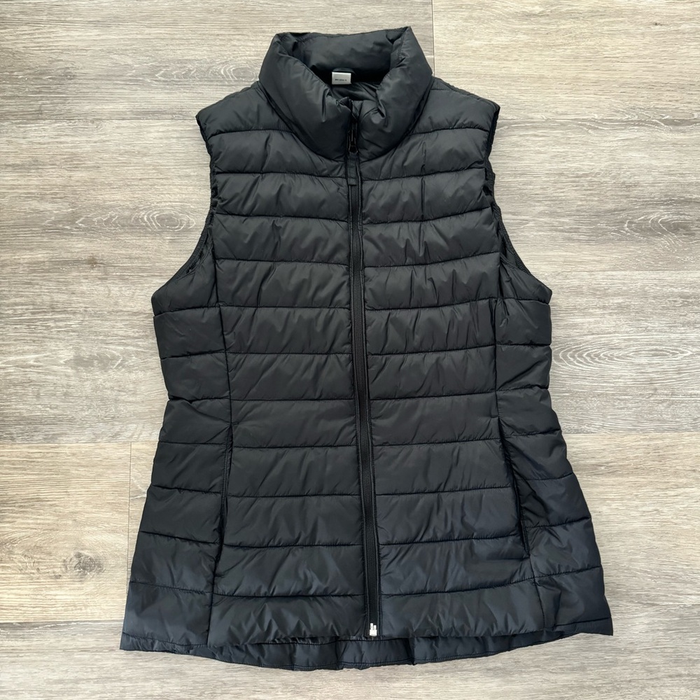 Black Quilted Puffer Vest
